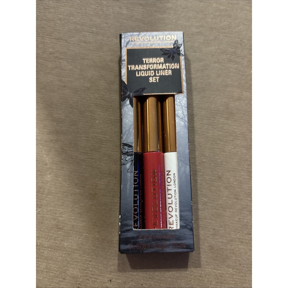 Revolution Terror Transformation Liquid Liner 3 Piece‎ Set, New & Sealed!